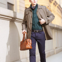 3 Pcs Thicken Mens Trench Coats